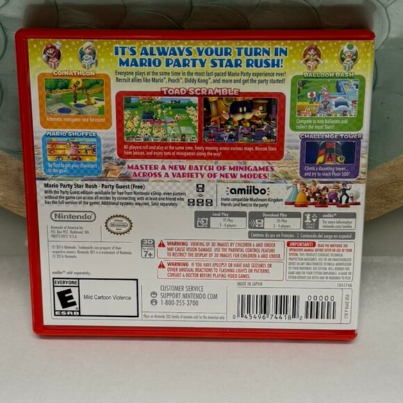 NINTENDO 3DS Mario Party Star Rush - Game, Instruction Booklet and Case - Picture 2 of 6